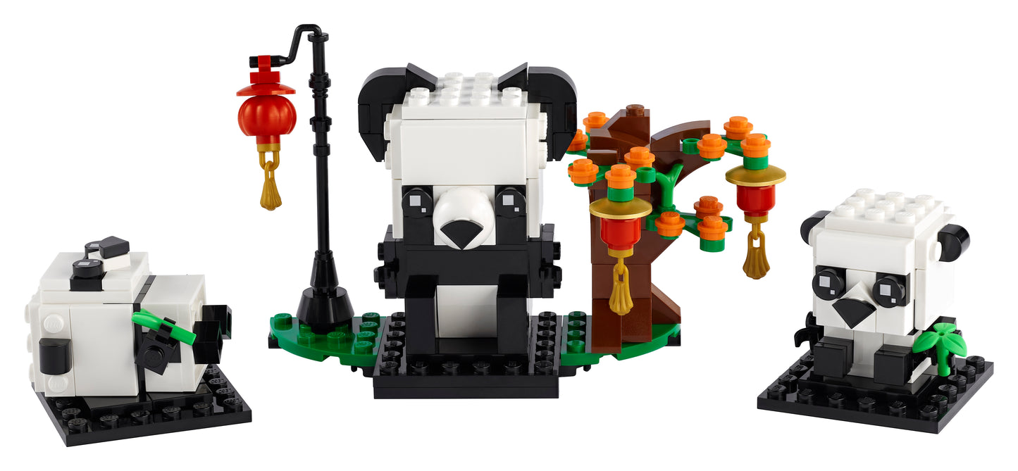 40466 - Chinese New Year Pandas Brickheadz (R)