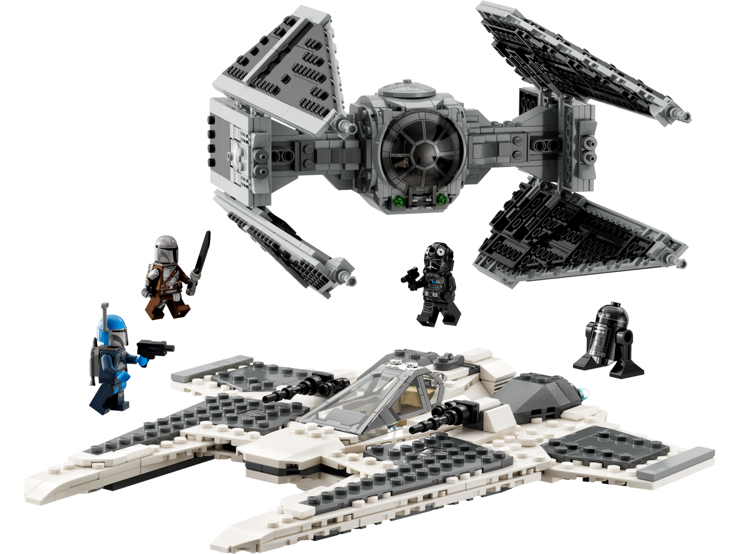 75348 - Mandalorian Fang Fighter vs. TIE Interceptor (R)