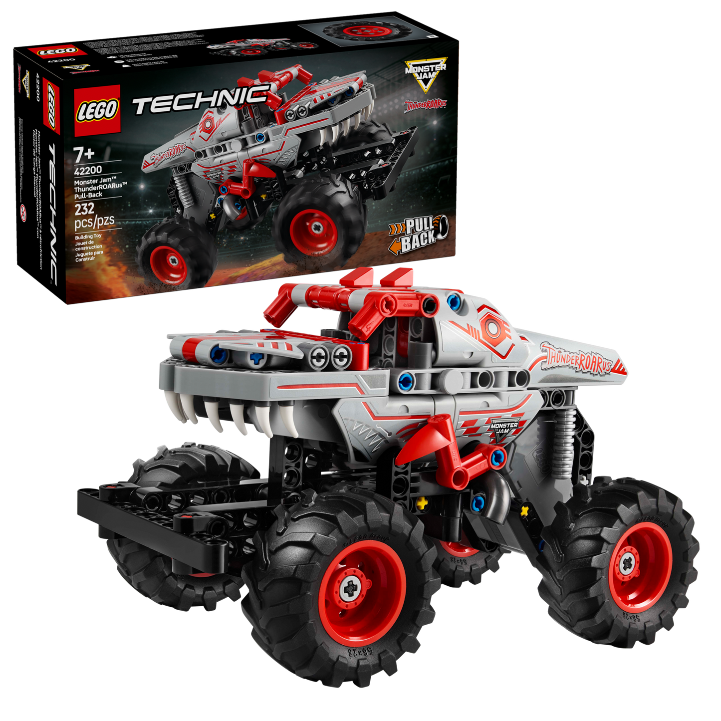 42200 Monster Jam ThunderROARus Pull-Back
