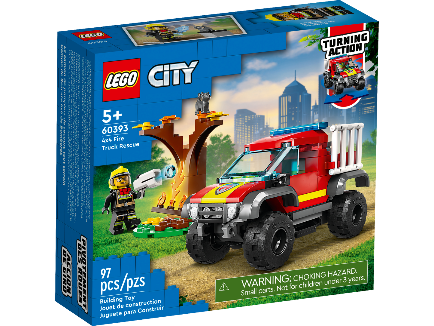 60393 - 4x4 Fire Truck Rescue (R)