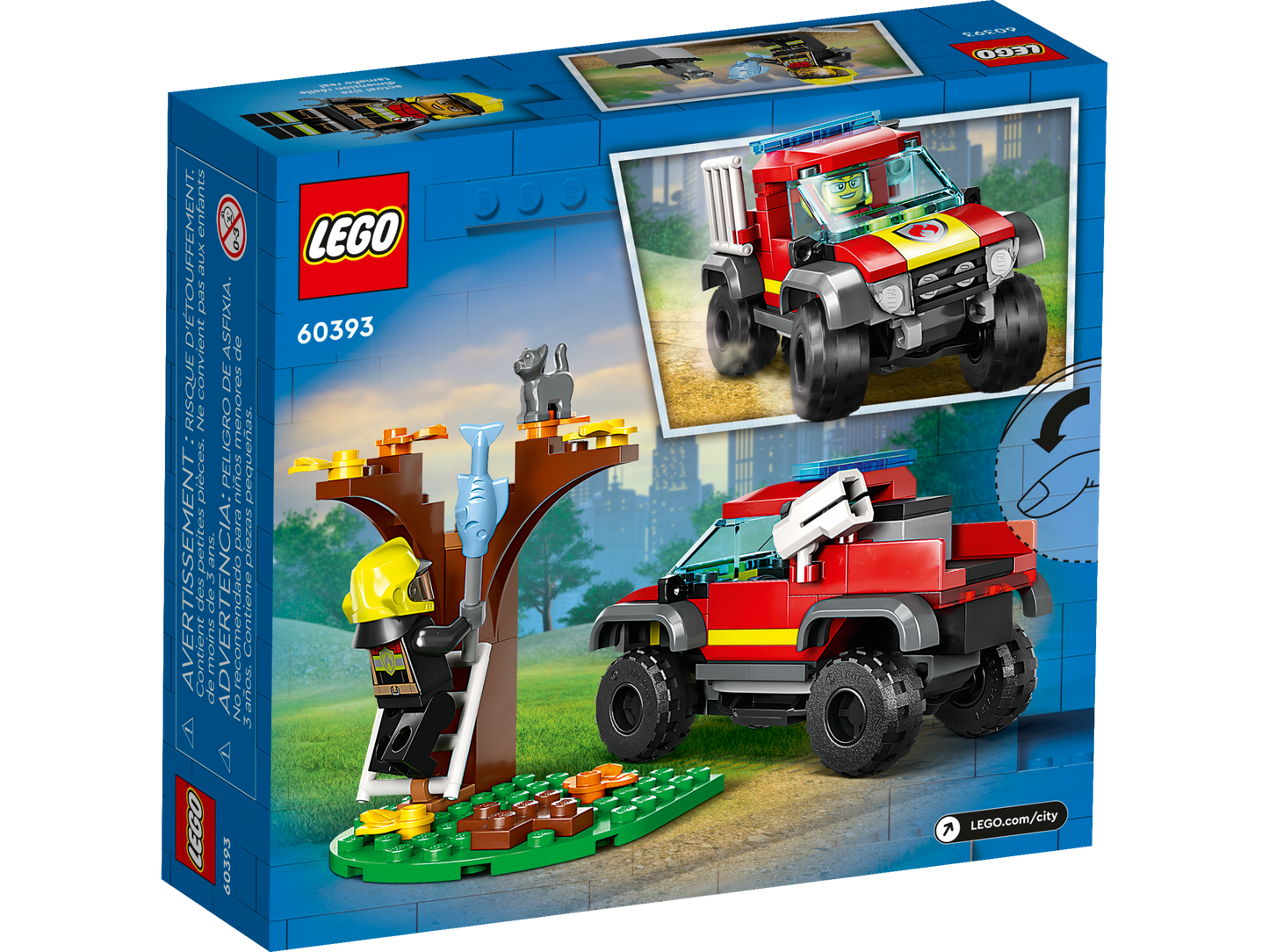 60393 - 4x4 Fire Truck Rescue (R)