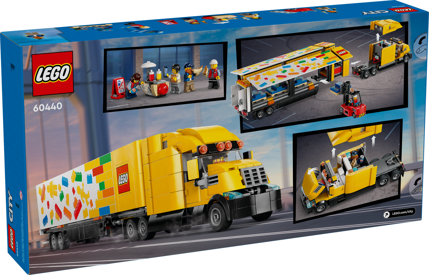 60440 Yellow Delivery Truck