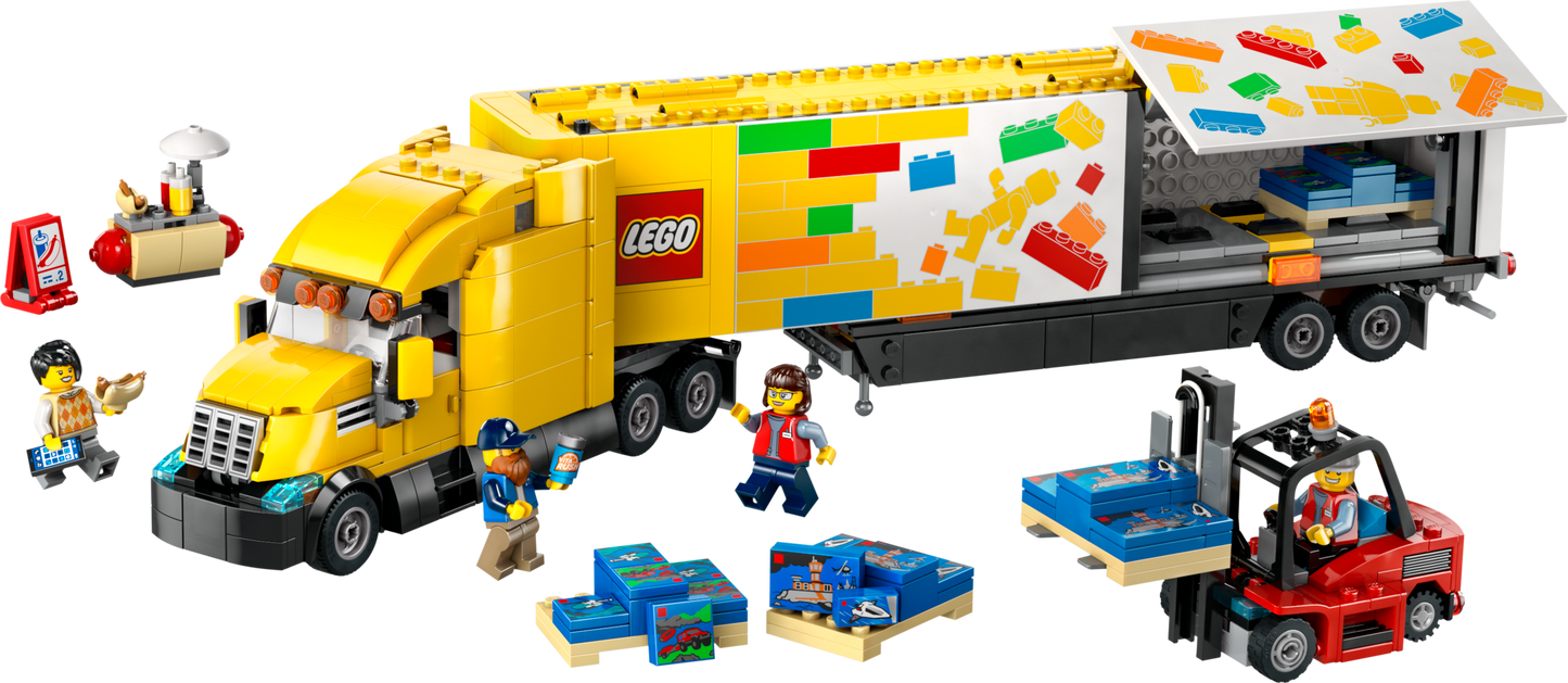 60440 Yellow Delivery Truck