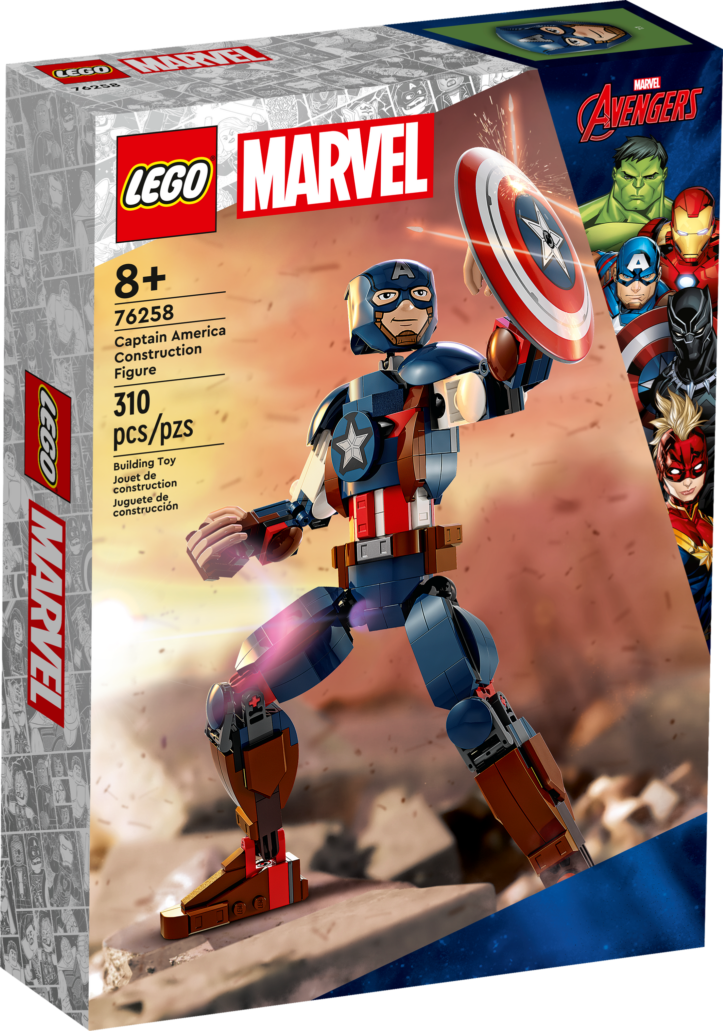76258 Captain America Construction Figure (R)