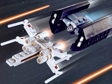 4484 - X-wing Fighter & TIE Advanced - Mini (R)