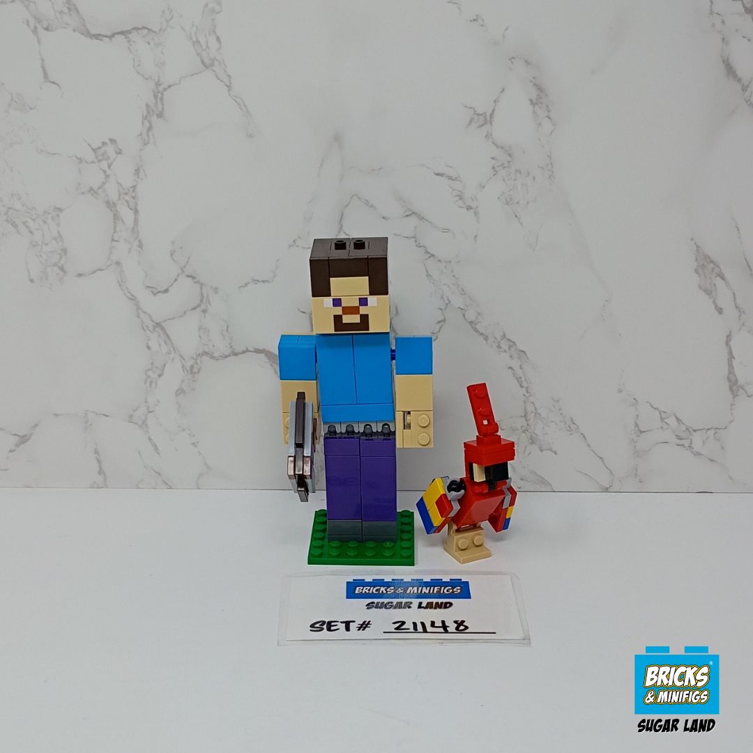 21148 - Minecraft Steve BigFig with Parrot (U)