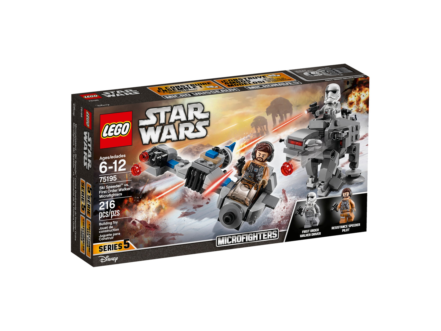 75195 - Ski Speeder vs. First Order Walker Microfighters (R, C)