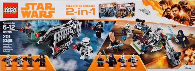 66596 Star Wars Bundle Pack, Super Pack 2-in-1 (Sets 75206 and 75207) (R)