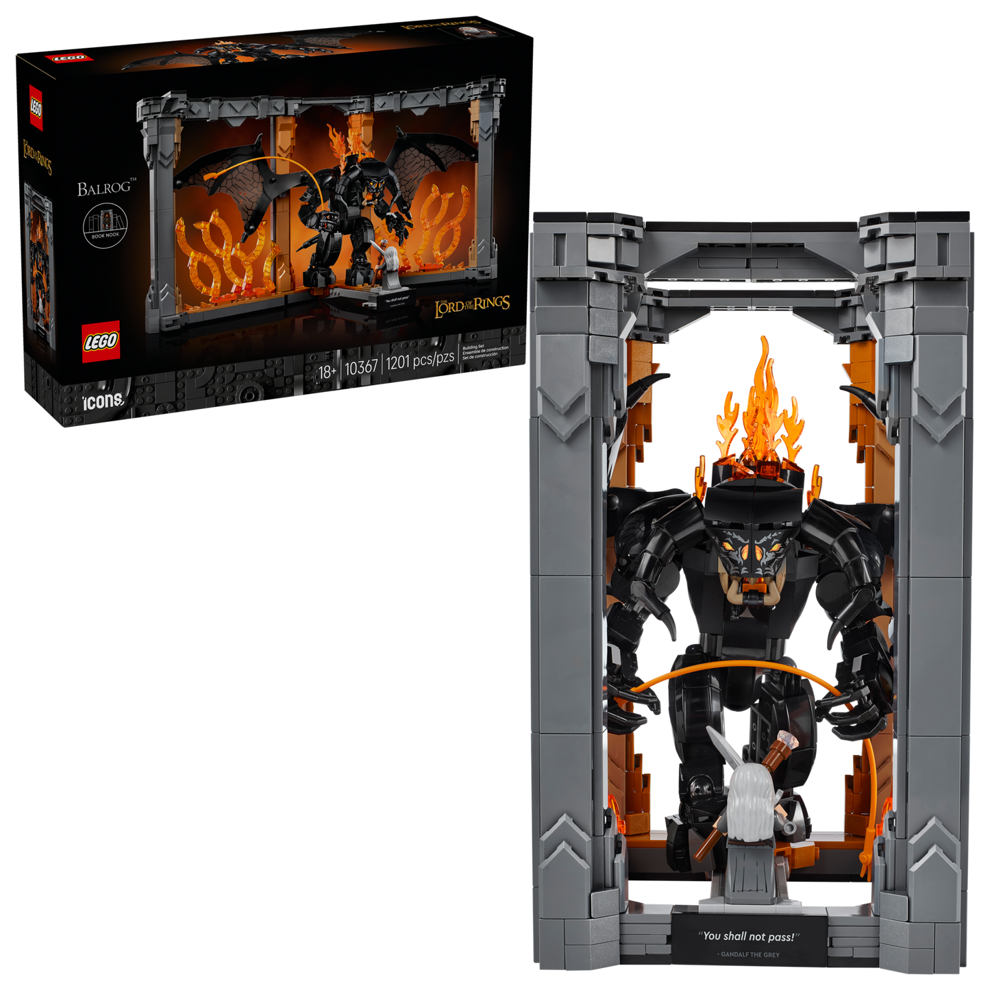 10367 - The Lord of the Rings Balrog Book Nook