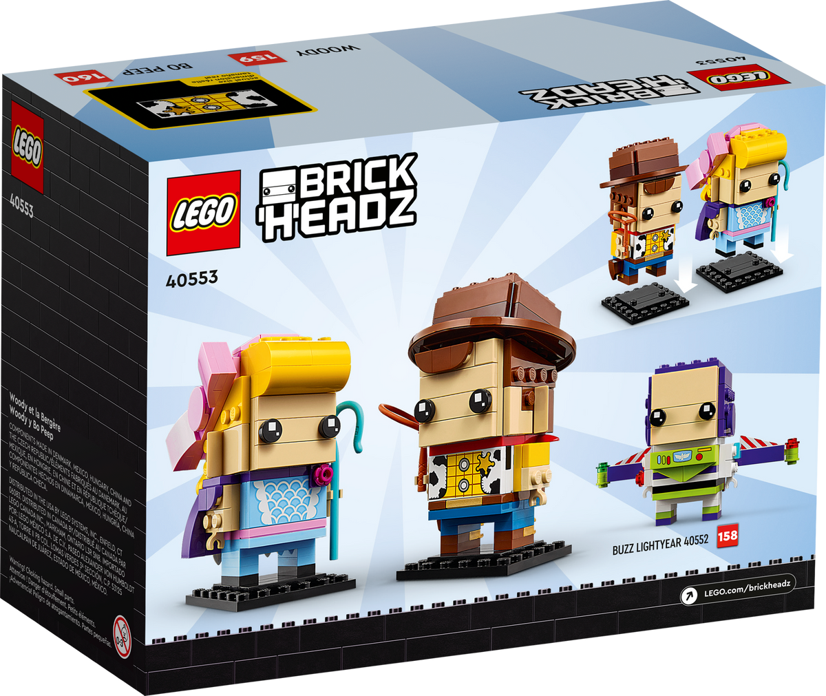 40553 - Woody and Bo Peep Brickheadz (R)
