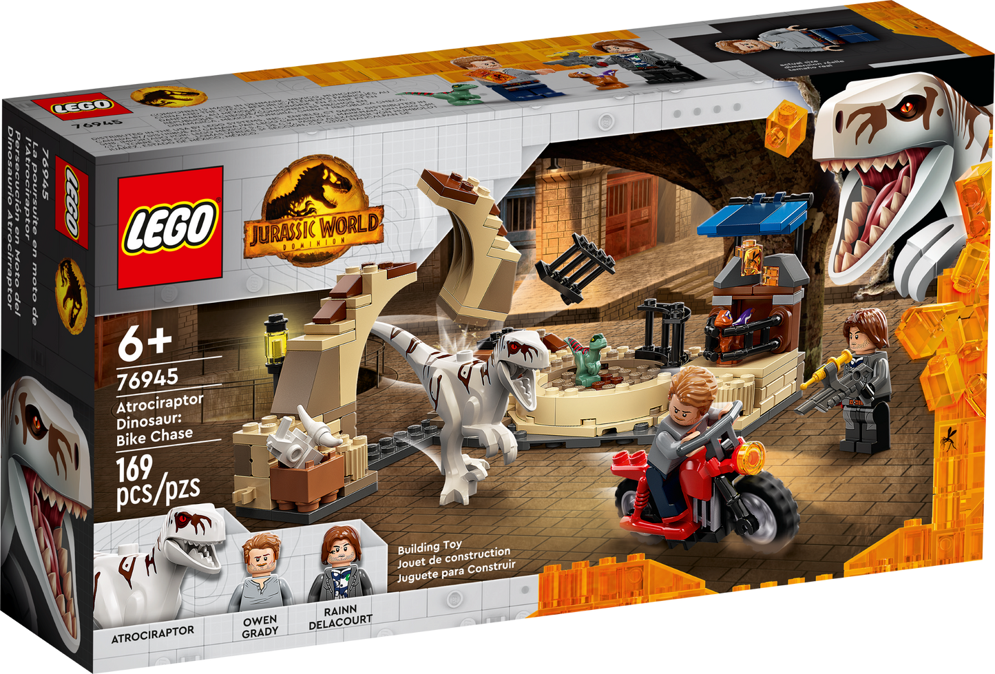 76945 - Atrociraptor Dinosaur: Bike Chase (R, C)