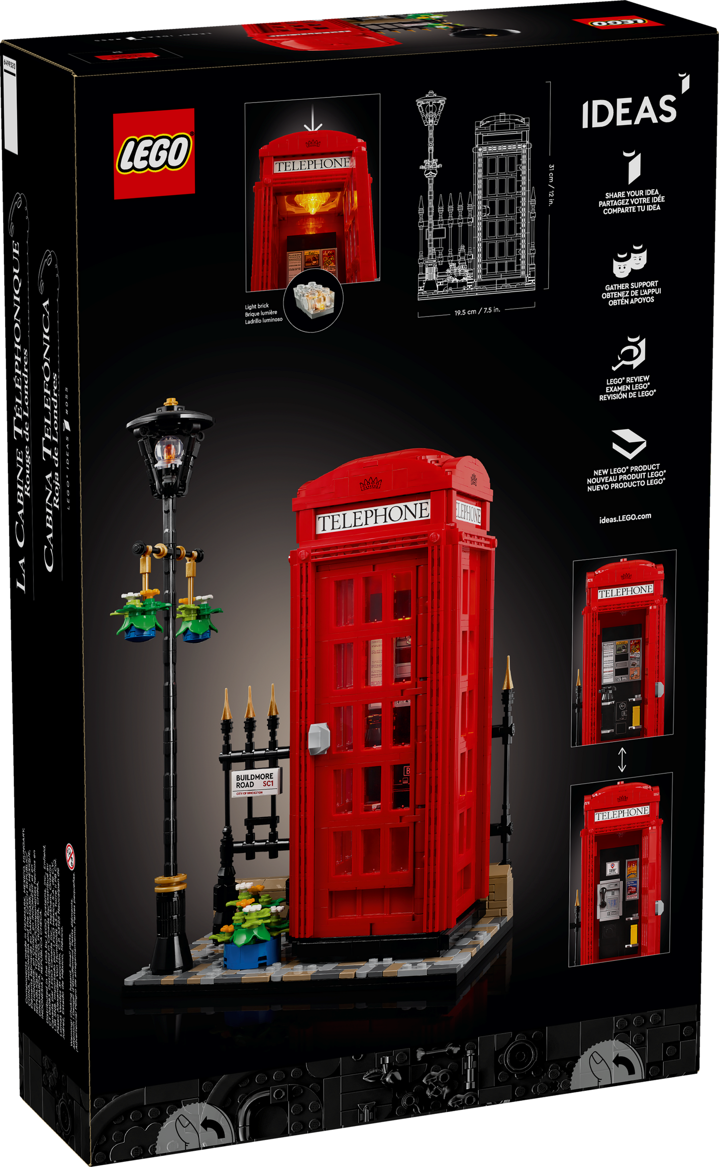 21347 - Red London Telephone Box (R)