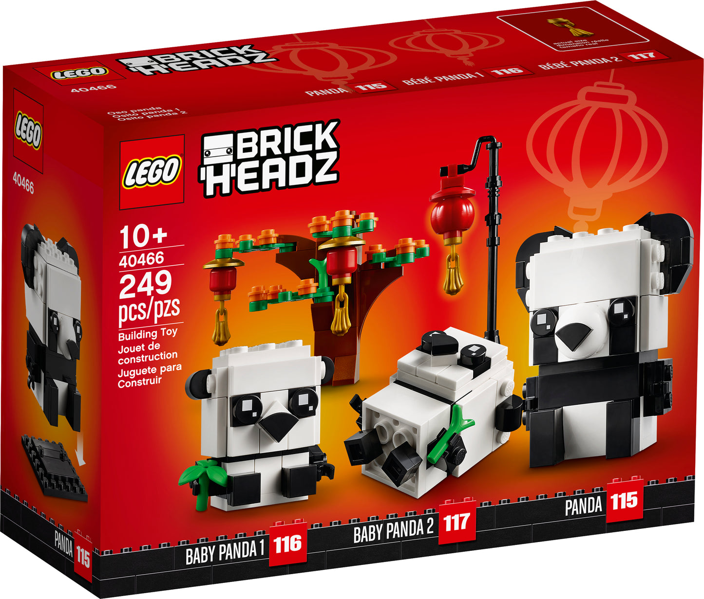 40466 - Chinese New Year Pandas Brickheadz (R)