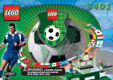 3401 - Shoot 'n' Score - without ZIDANE / Adidas Minifigure (R)