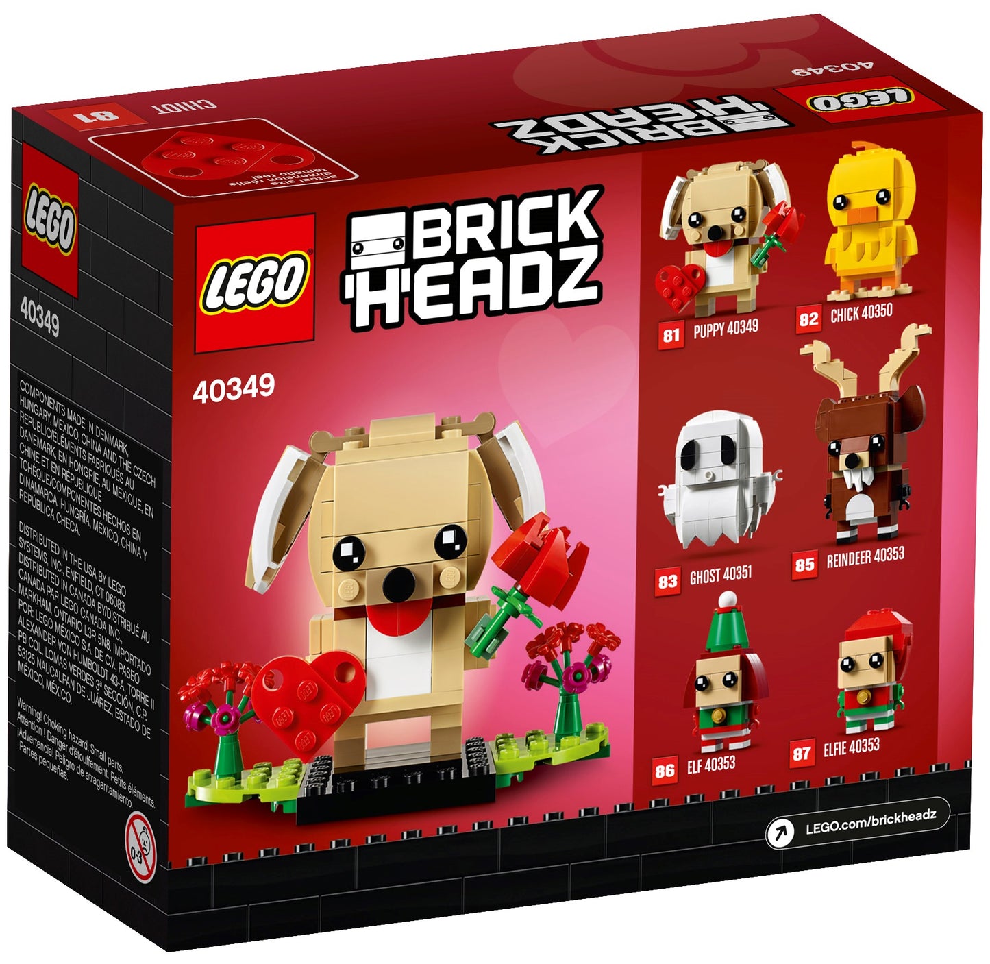 40349 - Valentine's Puppy Brickheadz (R)
