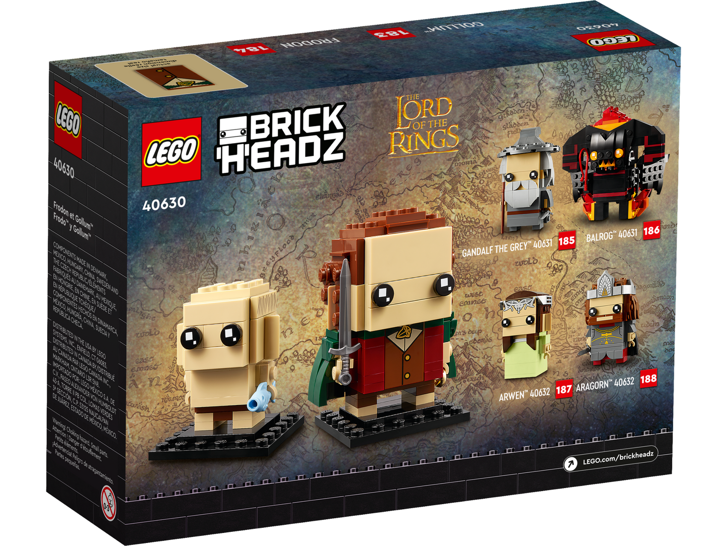 40630 - Frodo & Gollum Brickheadz (R)