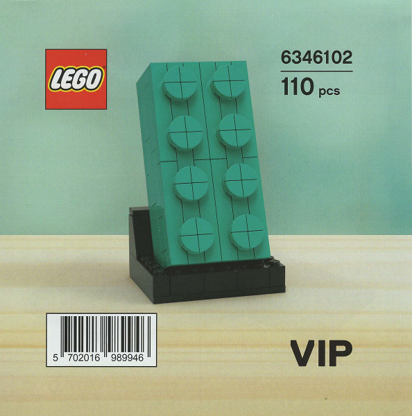 5006291 - Buildable 2 x 4 Dark Turquoise Brick (R)