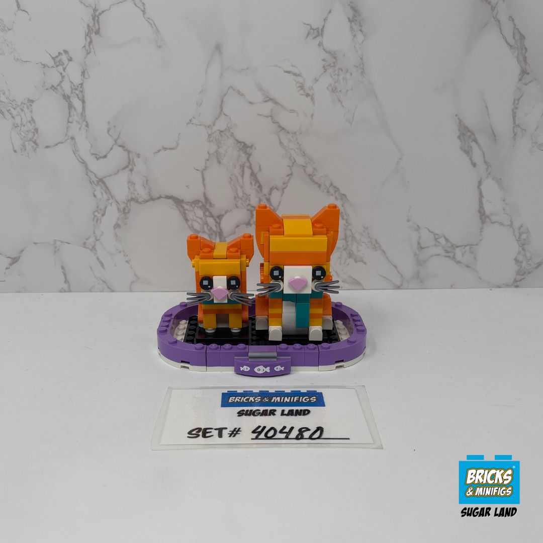 40480 - Ginger Tabby & Kitten Brickheadz (U)