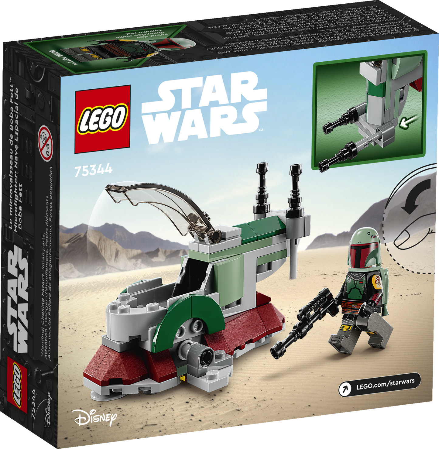 75344 - Boba Fett's Starship Microfighter {Slave I} (R)