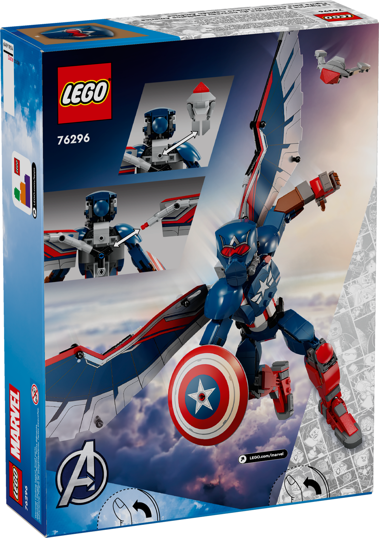76296 New Captain America Construction Figure