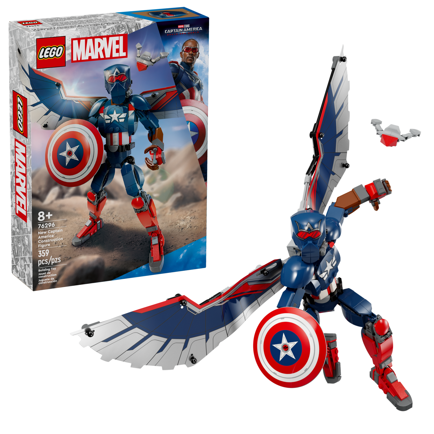 76296 New Captain America Construction Figure