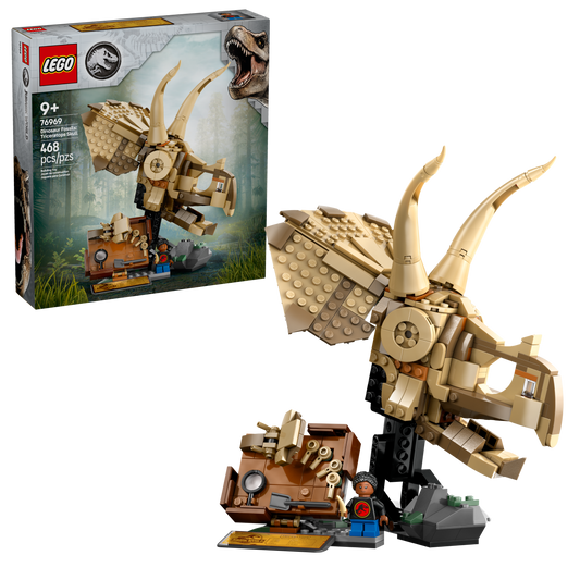 76969 Dinosaur Fossils: Triceratops Skull