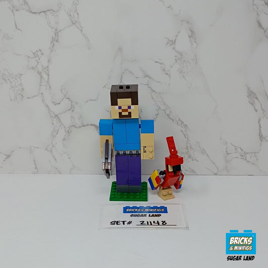 21148 - Minecraft Steve BigFig with Parrot (U)